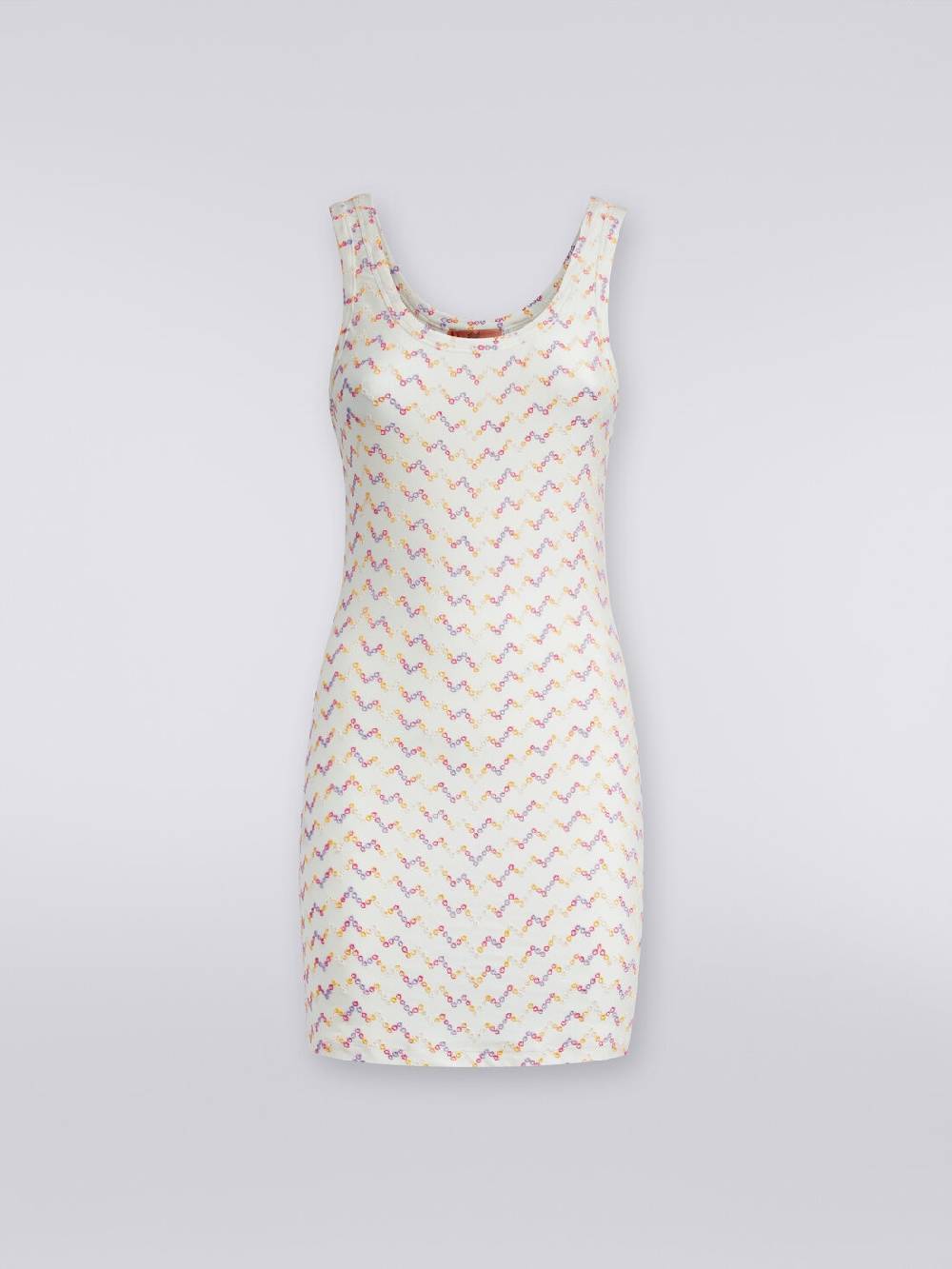 Missoni Mini-abito smanicato stretch con pizzo sangallo Qualità Garantita