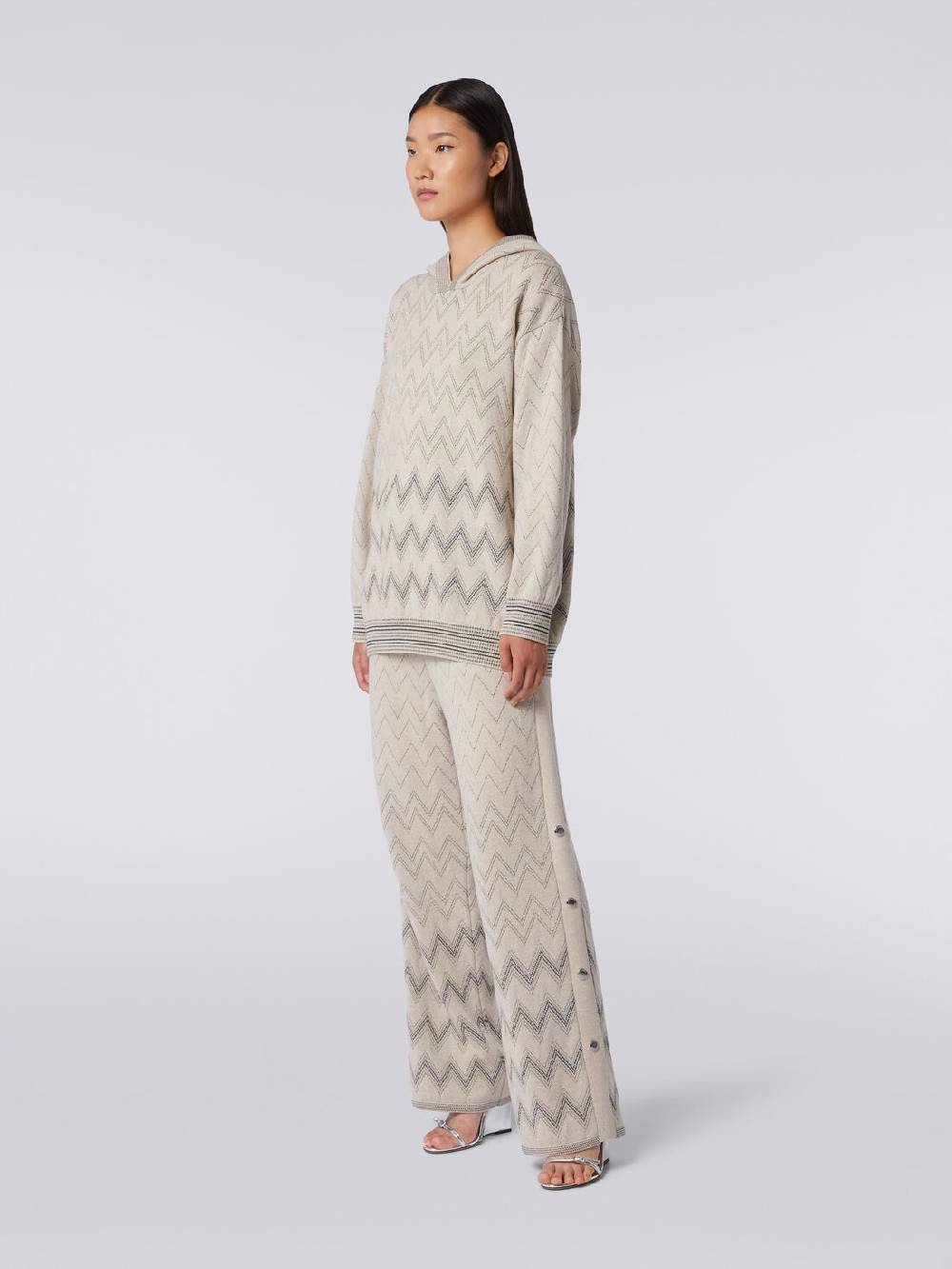 Missoni Pullover in misto lana zig zag con lurex Acquista Ora