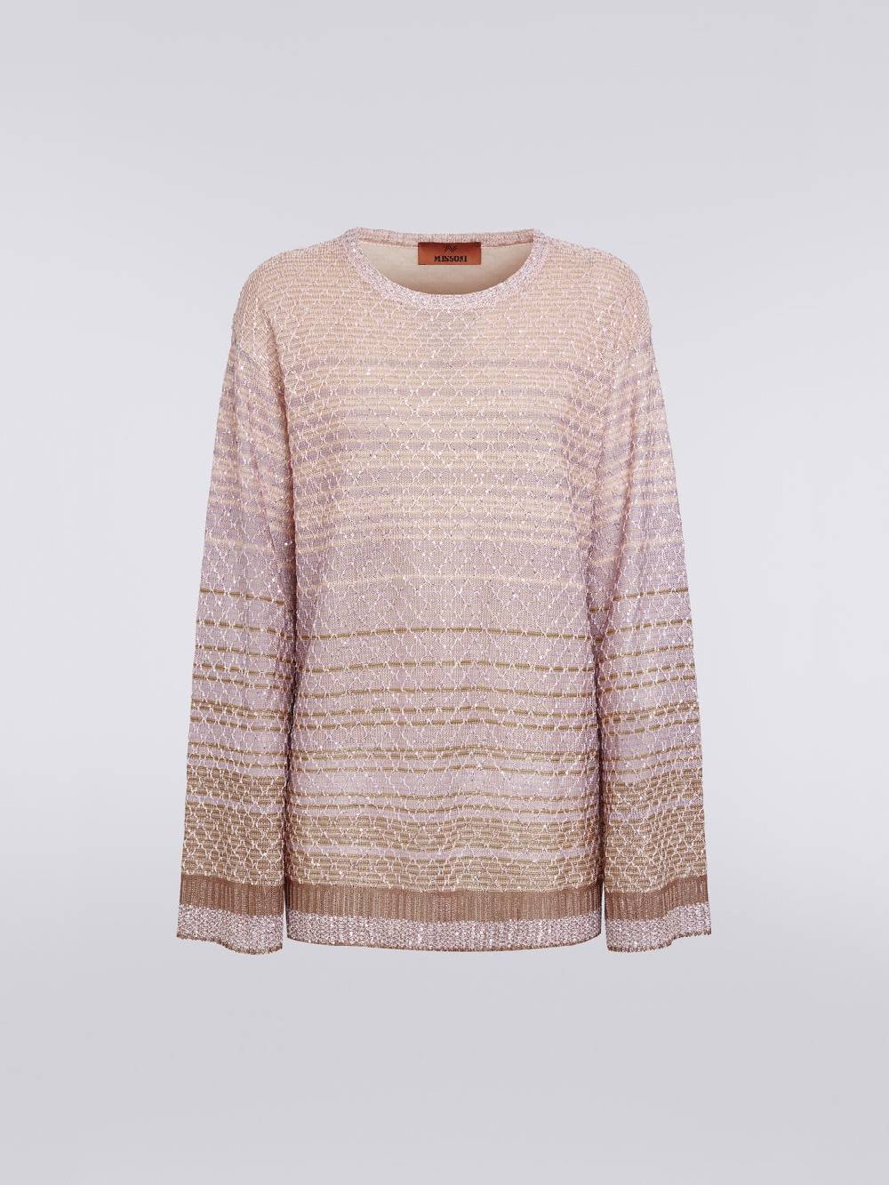 Missoni Pullover girocollo in misto viscosa dégradé con paillettes Outlet