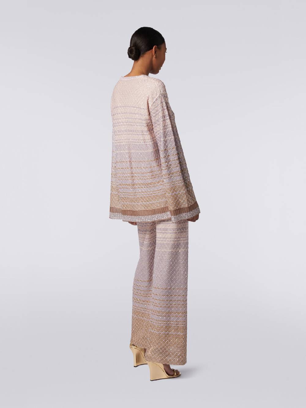 Missoni Pullover girocollo in misto viscosa dégradé con paillettes Outlet