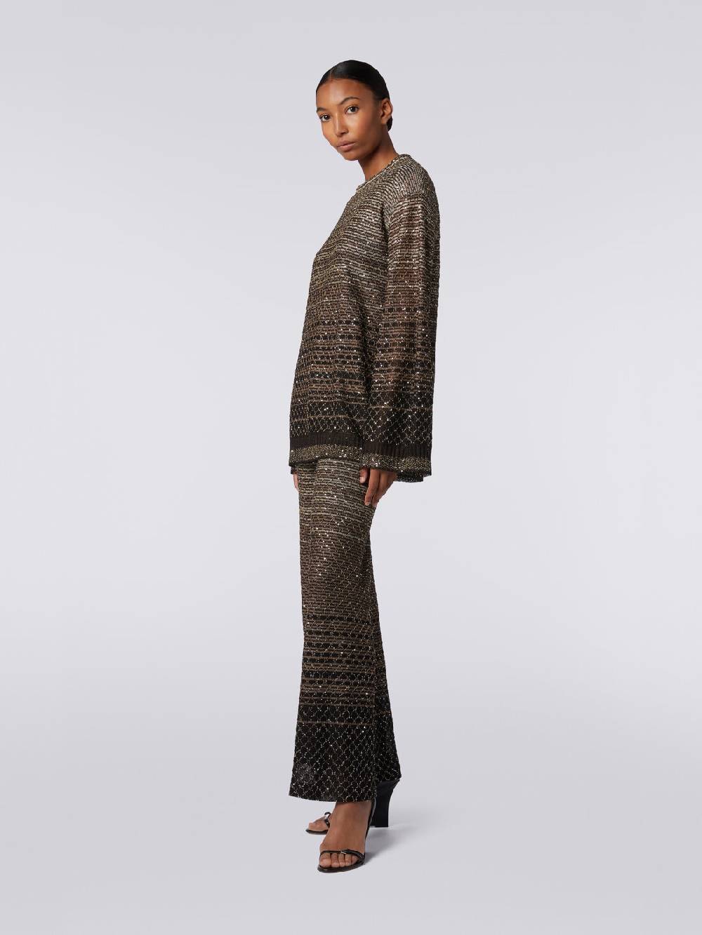 Missoni Pullover girocollo in misto viscosa dégradé con paillettes Fino Al -60%