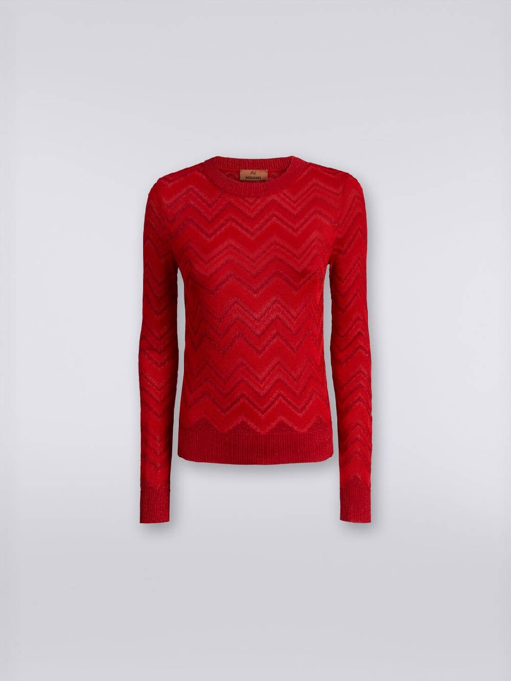 Missoni Maglia girocollo in misto viscosa zig zag con lurex Offerte