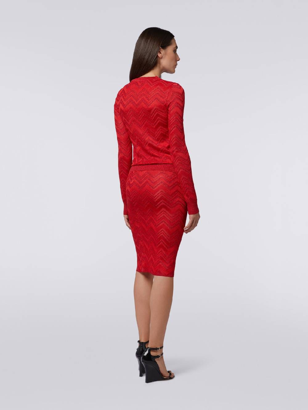 Missoni Maglia girocollo in misto viscosa zig zag con lurex Offerte