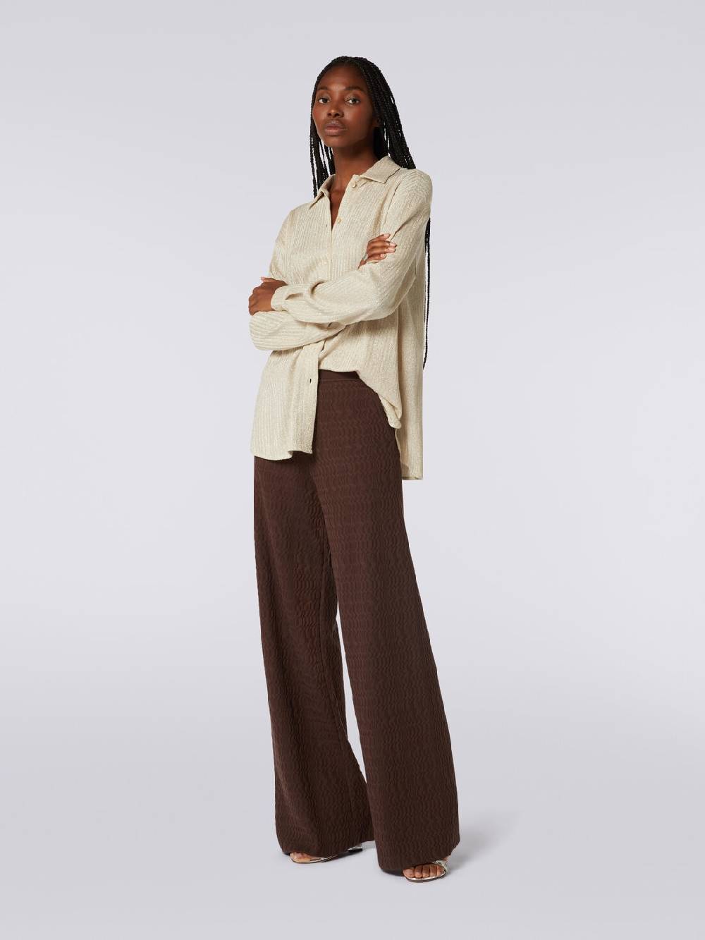 Missoni Pantaloni a palazzo in cotone Novità