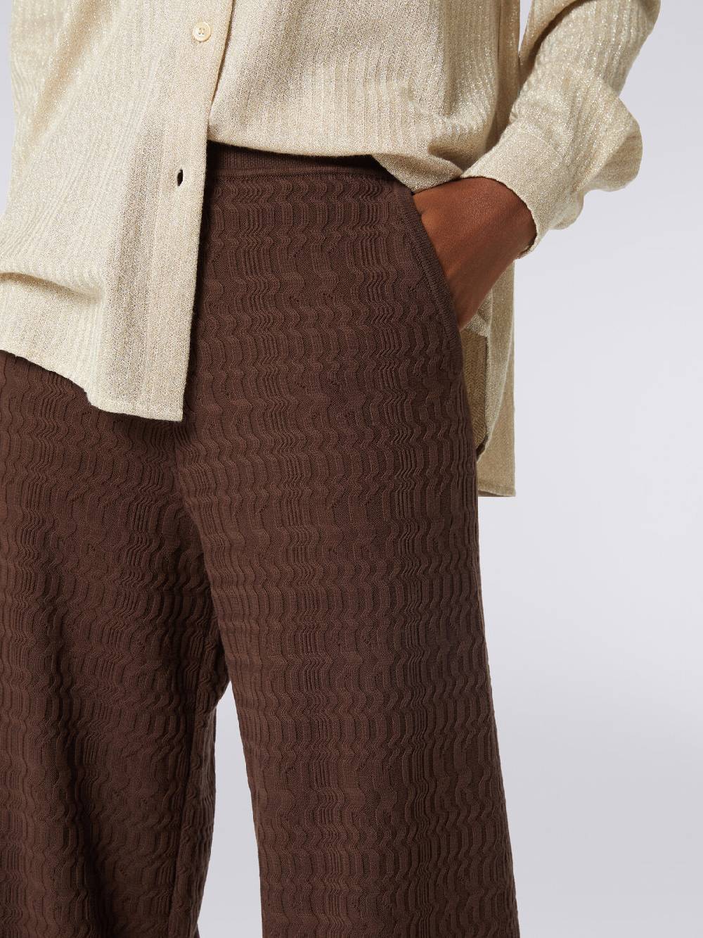 Missoni Pantaloni a palazzo in cotone Novità