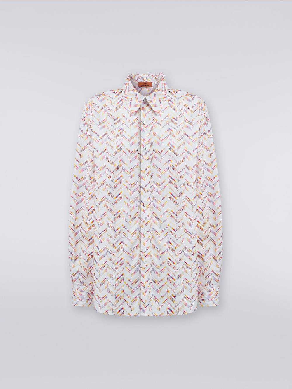 Missoni Camicia in popeline di cotone con pizzo sangallo Presa