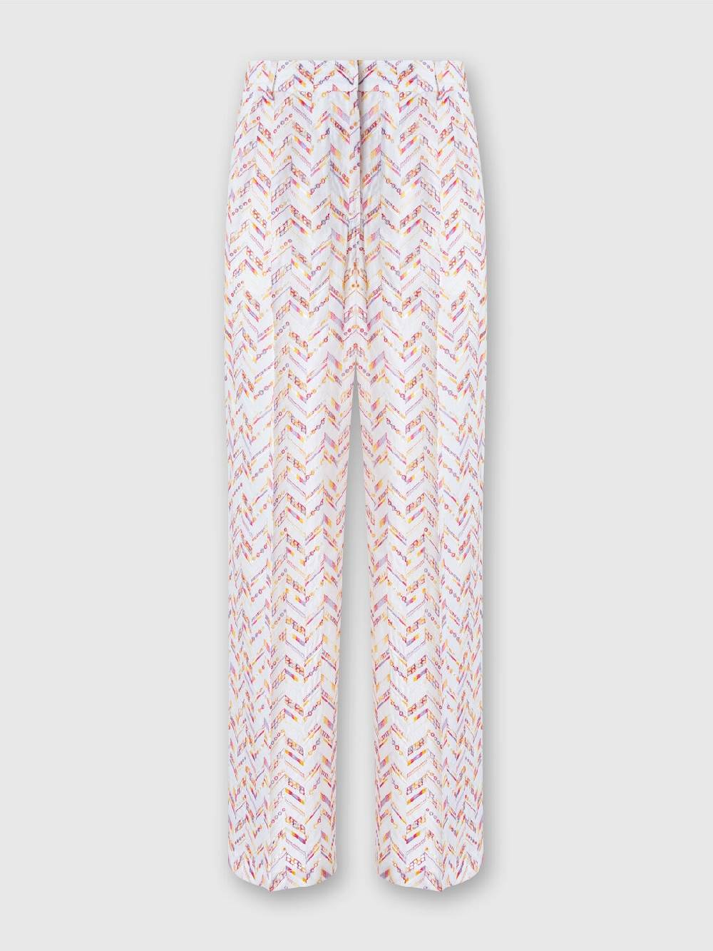 Missoni Pantaloni in popeline di cotone con pizzo sangallo Sconto