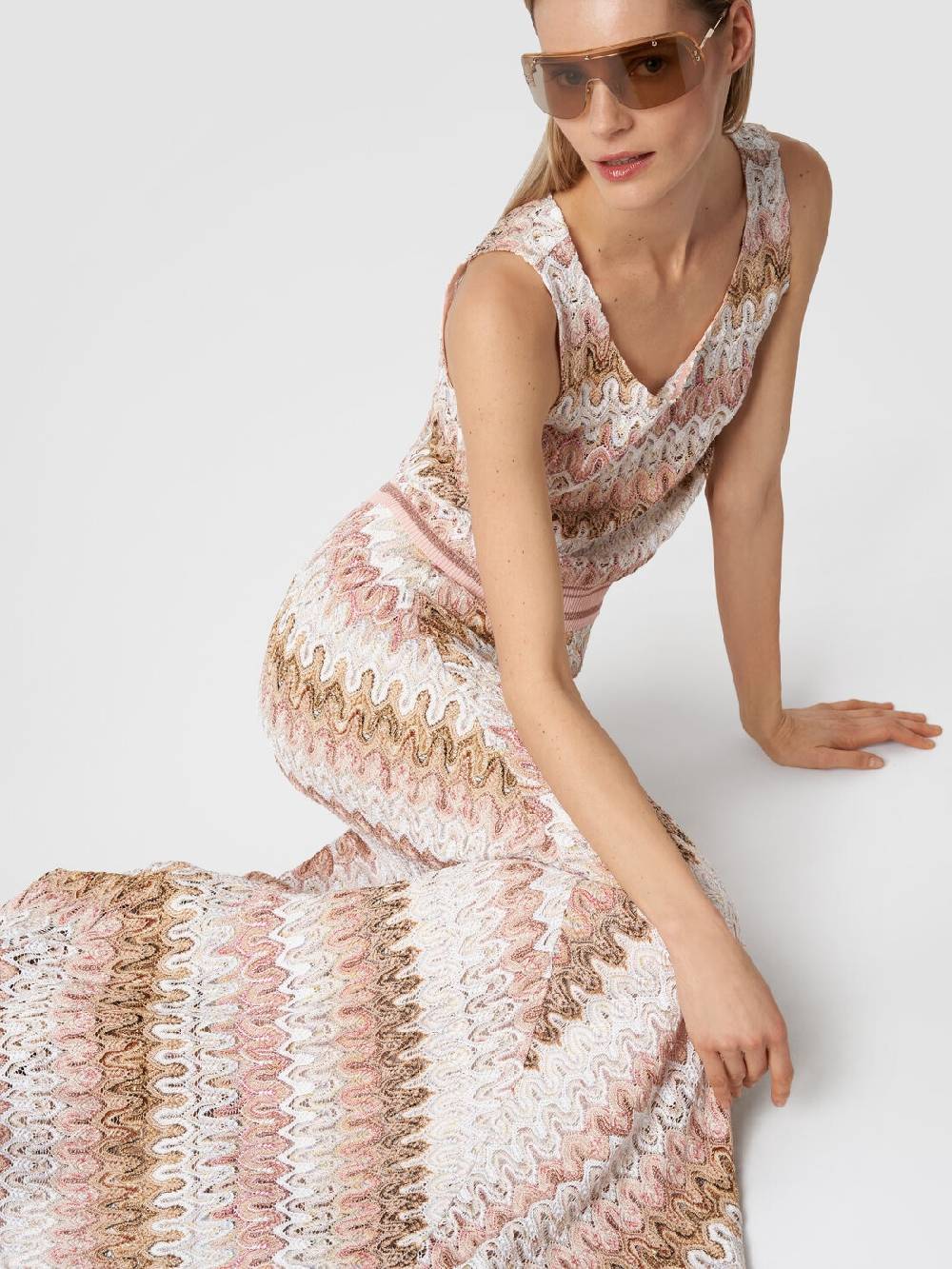 Missoni Gonna lunga in misto viscosa lamé effetto pizzo Online