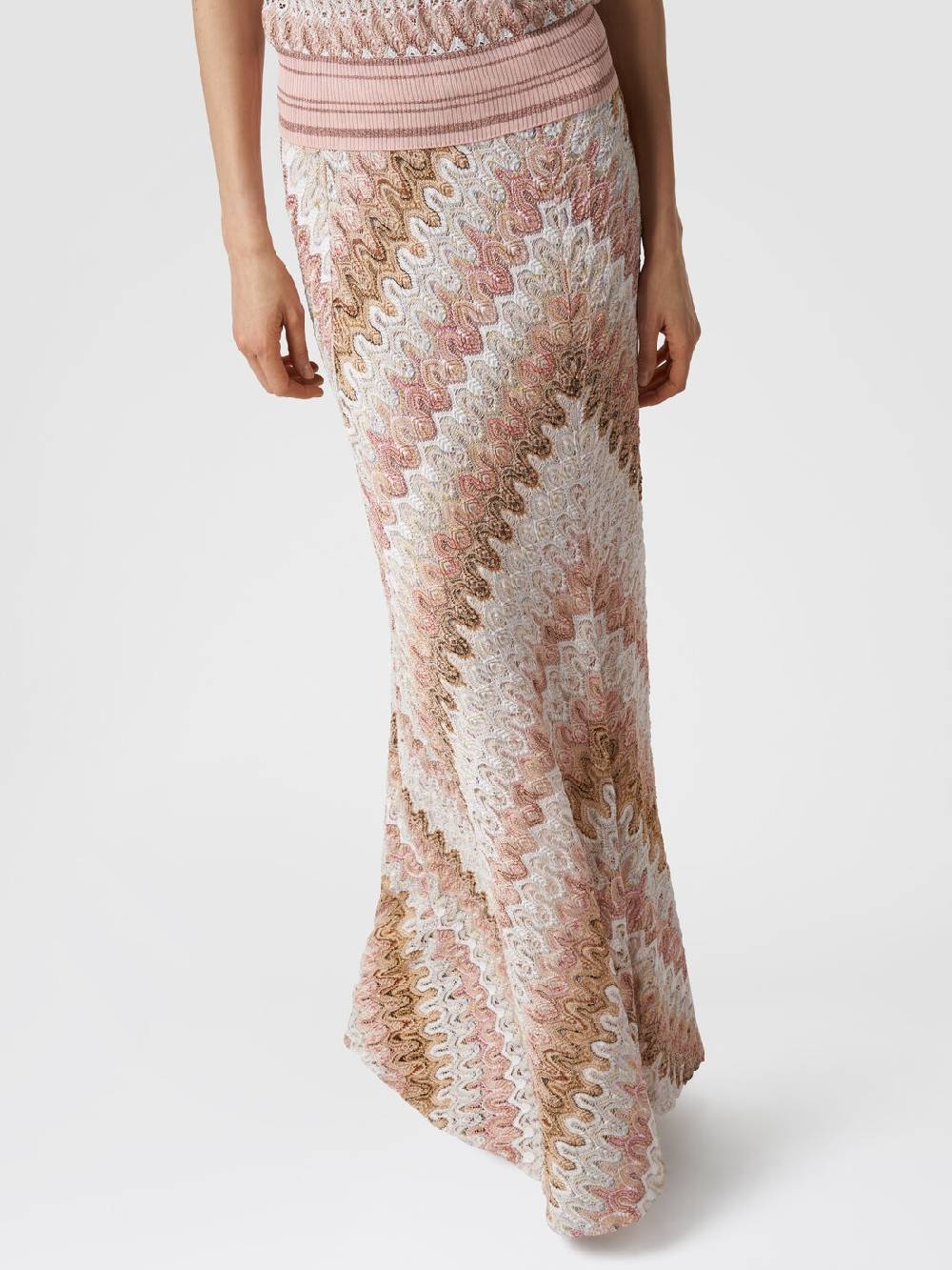 Missoni Gonna lunga in misto viscosa lamé effetto pizzo Online