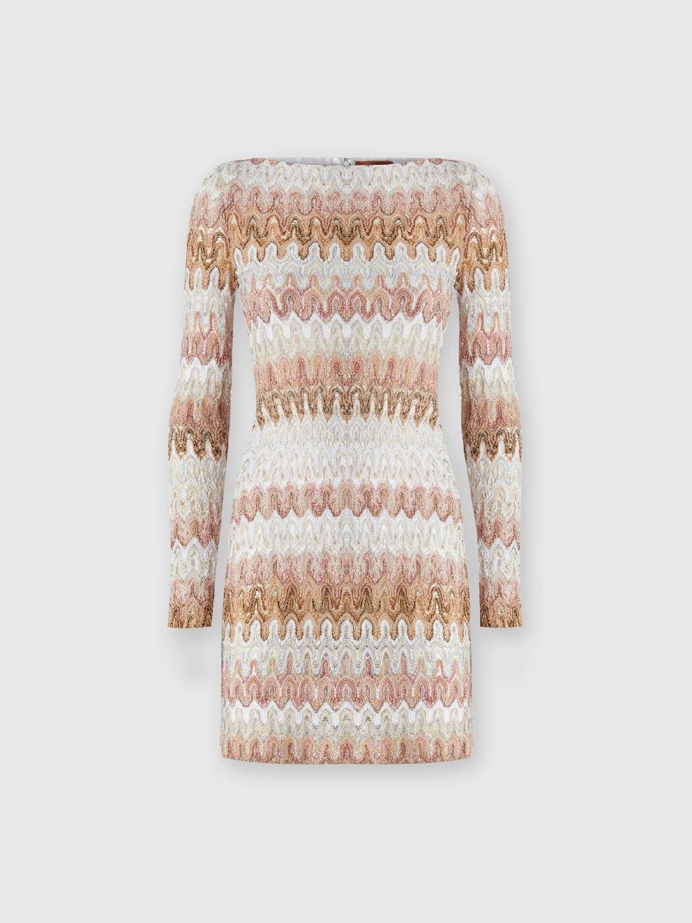 Missoni Mini-abito a maniche lunghe in misto viscosa motivo a onde Outlet