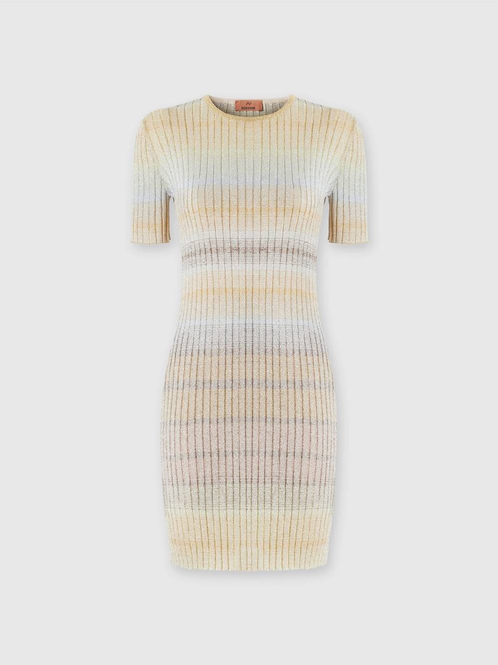 Missoni Mini-abito girocollo a costine con lurex Saldi