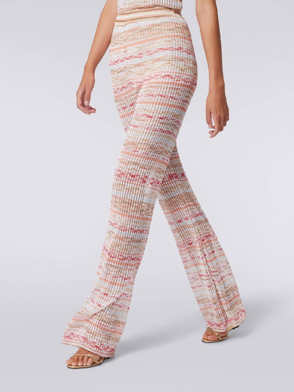 Missoni Pantaloni a costine in maglia di viscosa fiammata Vendita Economica
