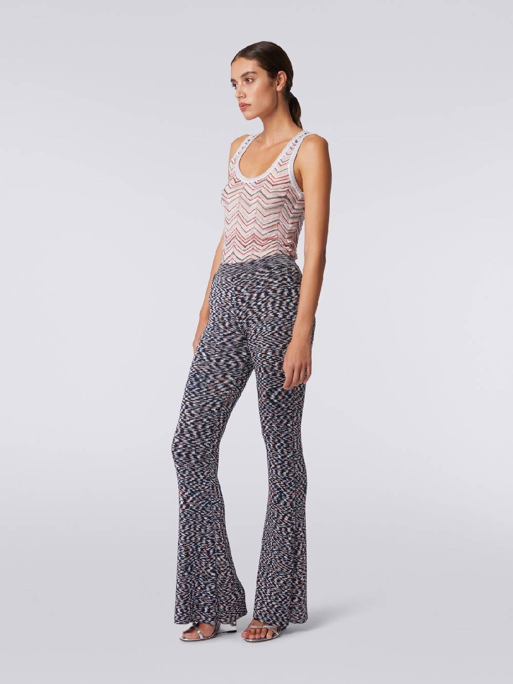 Missoni Pantaloni flare in misto viscosa fiammata In Saldo