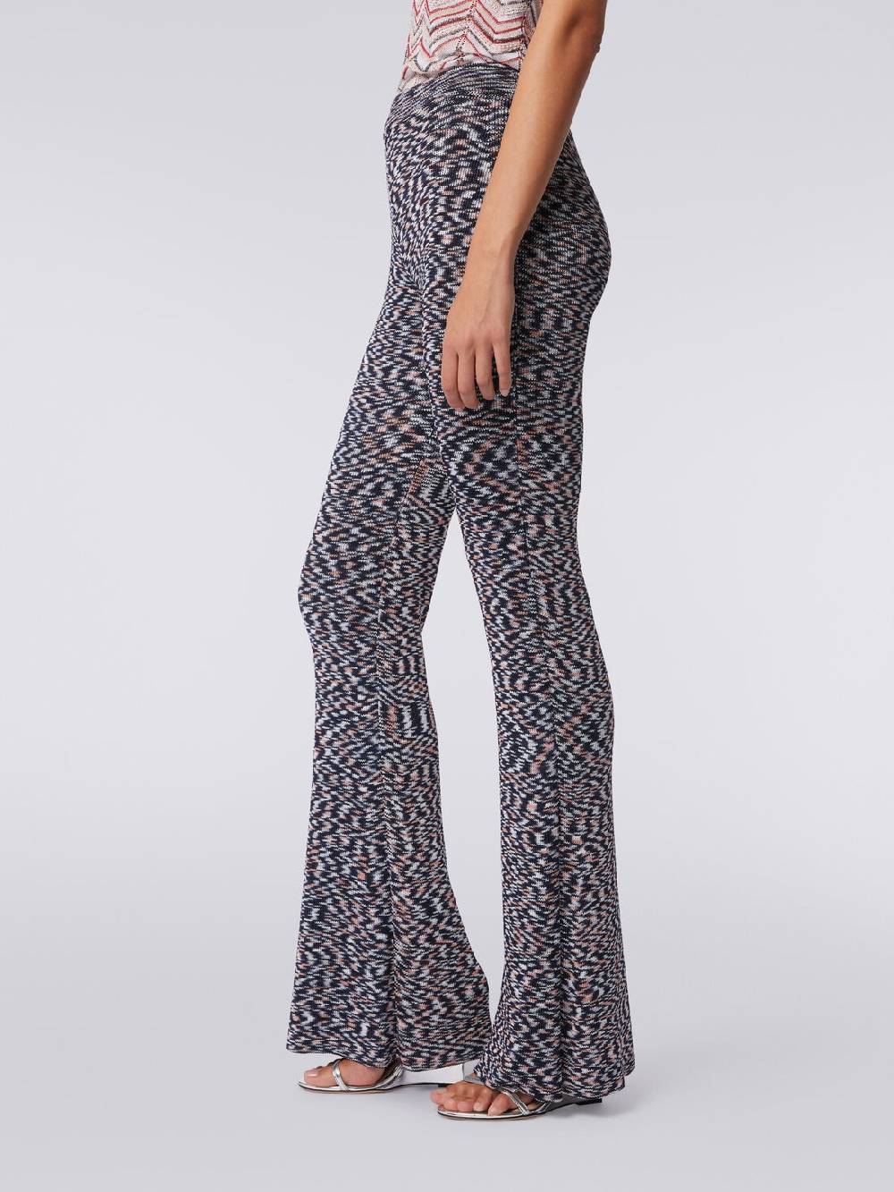 Missoni Pantaloni flare in misto viscosa fiammata In Saldo