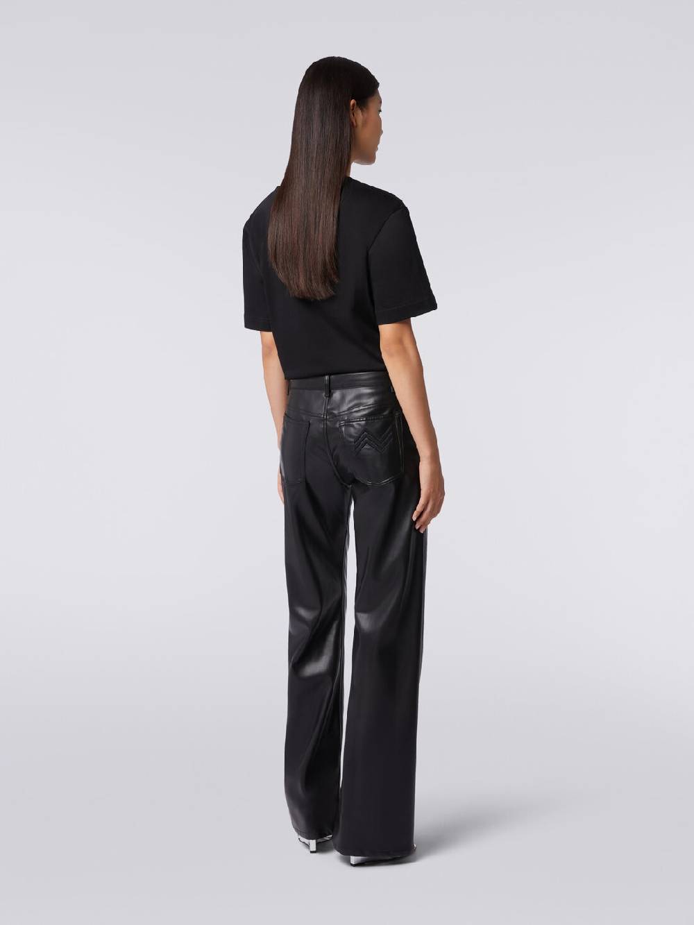 Missoni Pantaloni cinque tasche in ecopelle Italia