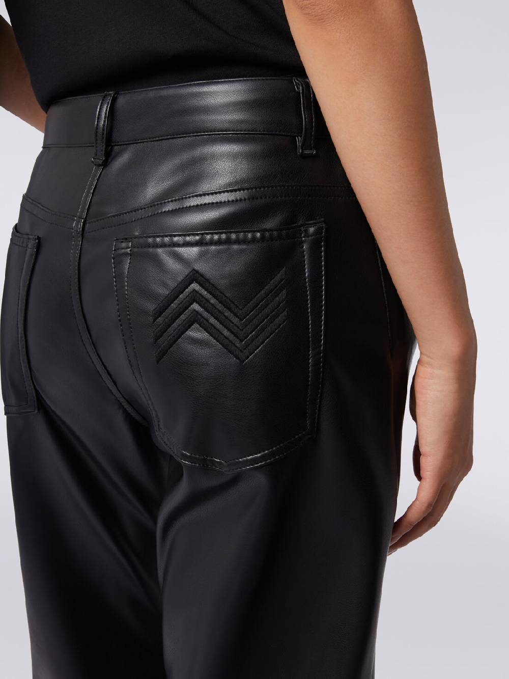 Missoni Pantaloni cinque tasche in ecopelle Italia