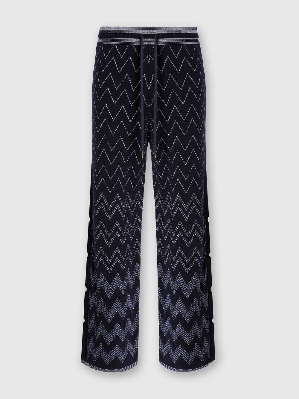 Missoni Joggers in lana e viscosa zig zag con lurex Vendita