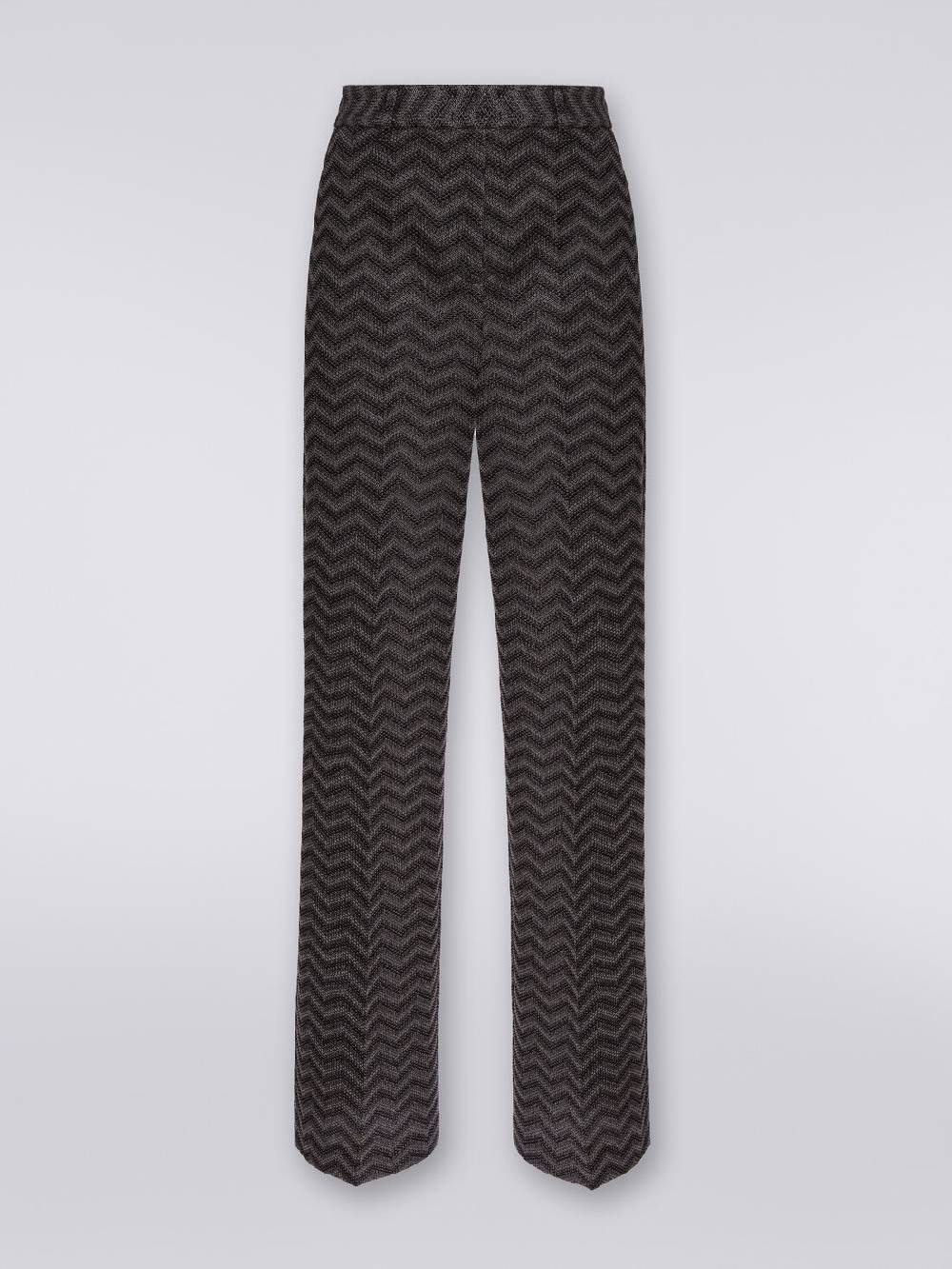 Missoni Pantaloni dritti in cotone chevron Promozione