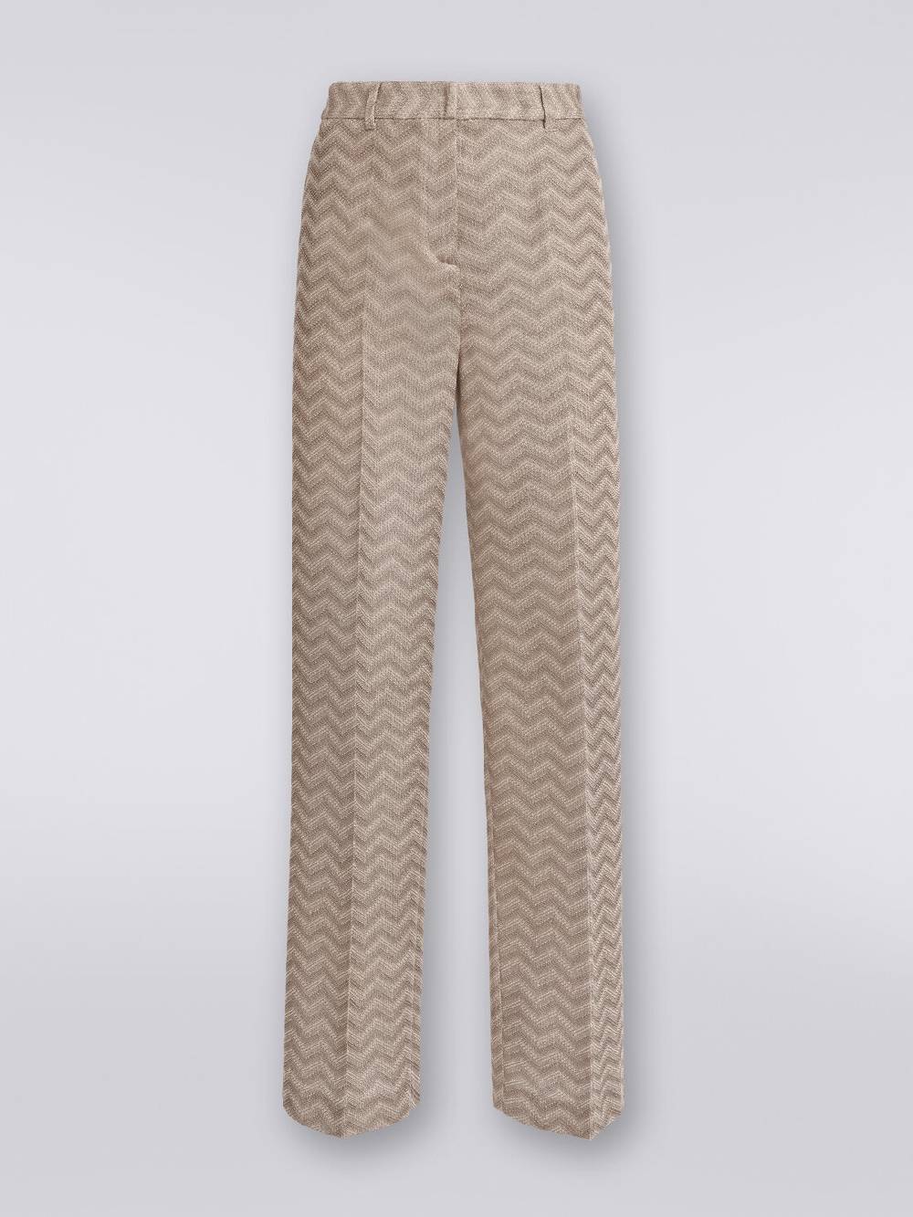 Missoni Pantaloni dritti in cotone chevron Spedizione Gratuita