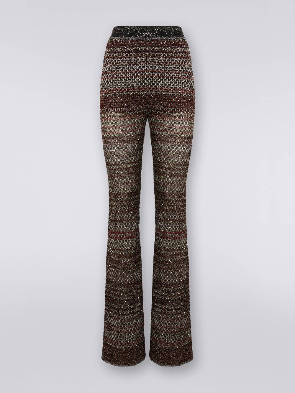 Missoni Pantaloni in maglia a rete con applicazione di paillettes Pezzi Unici