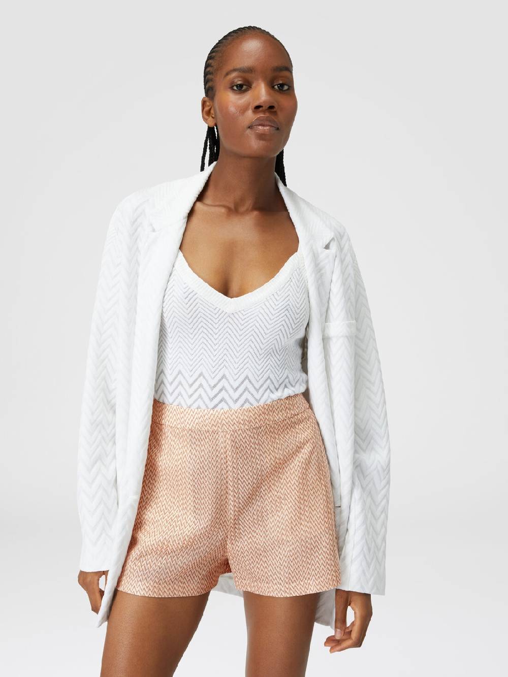 Missoni Shorts in misto viscosa lamé chevron Soddisfazione Garantita