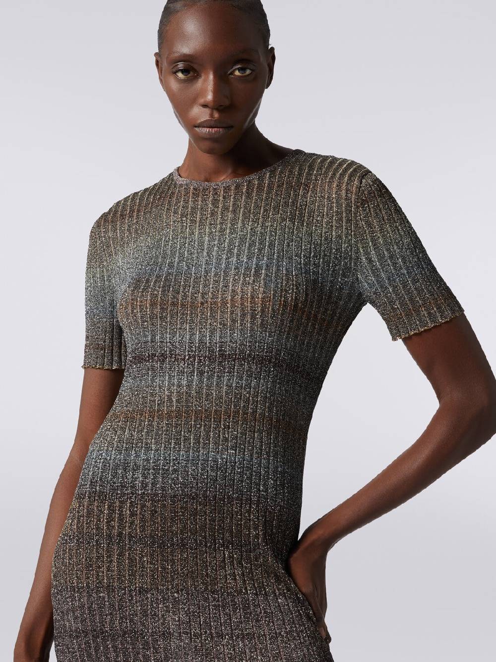 Missoni Mini-abito girocollo a costine con lurex Negozi Online