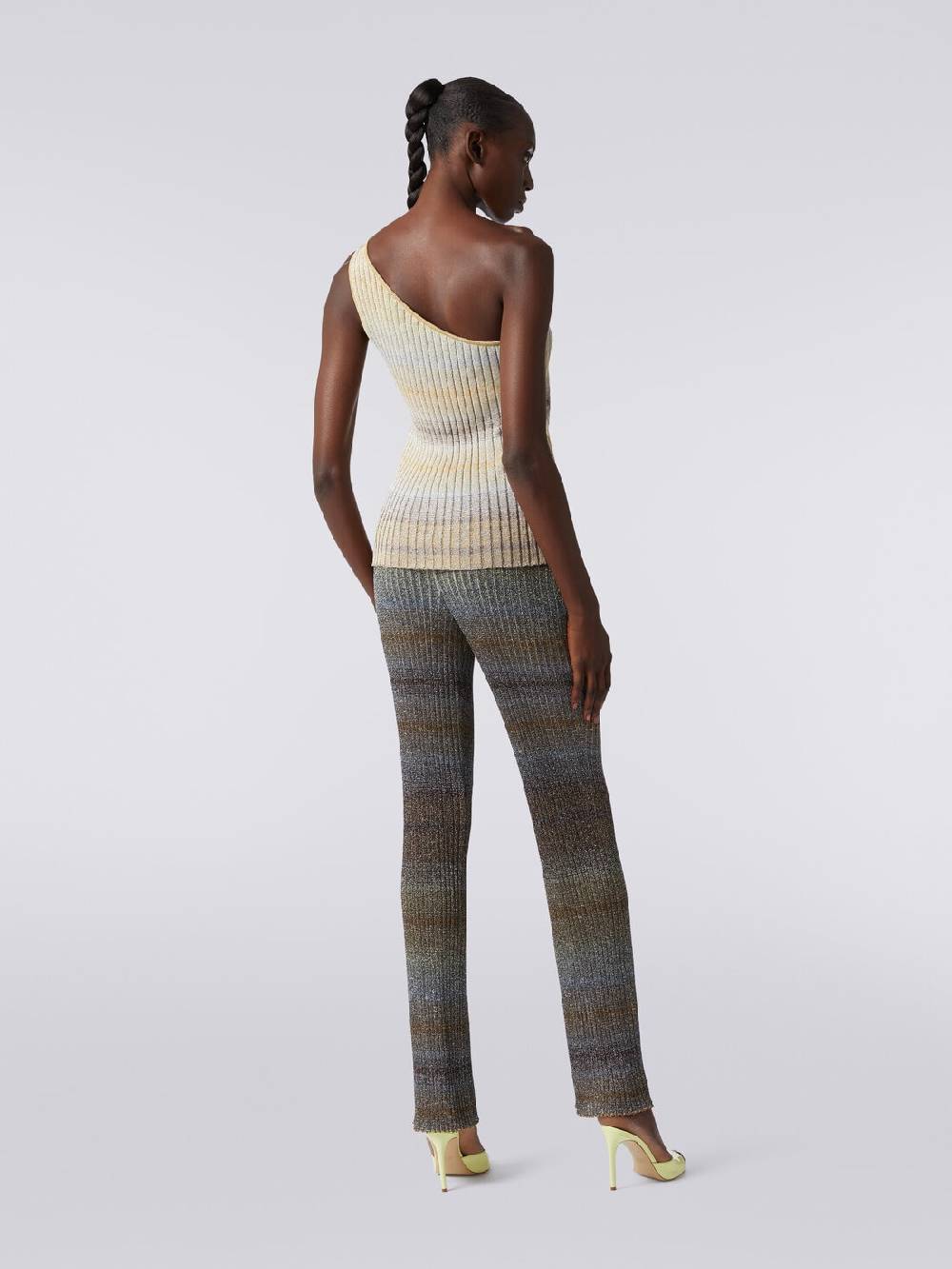 Missoni Pantaloni dritti in viscosa e lurex a costine Acquista Ora