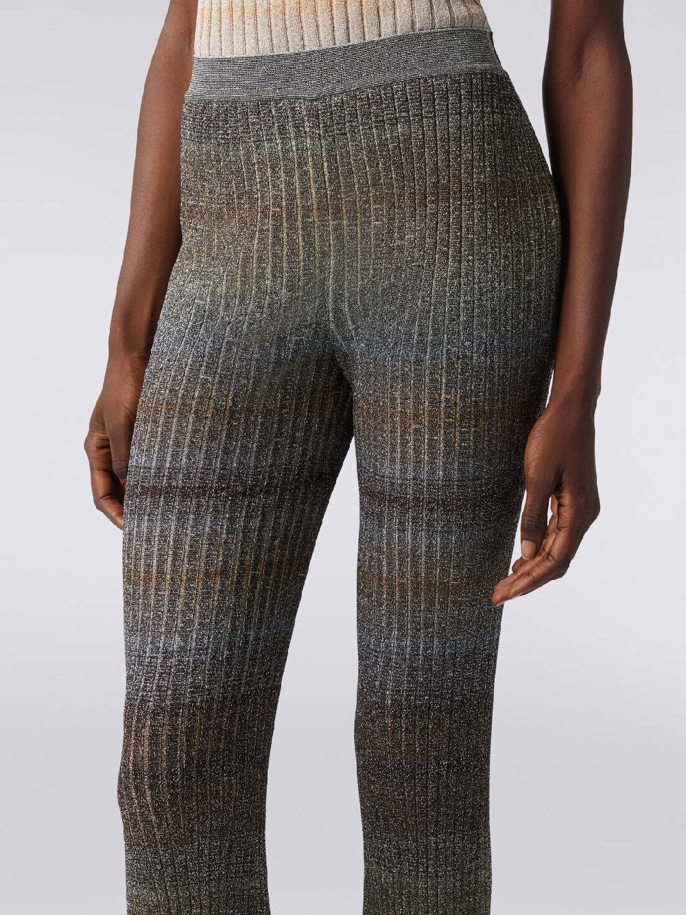 Missoni Pantaloni dritti in viscosa e lurex a costine Acquista Ora