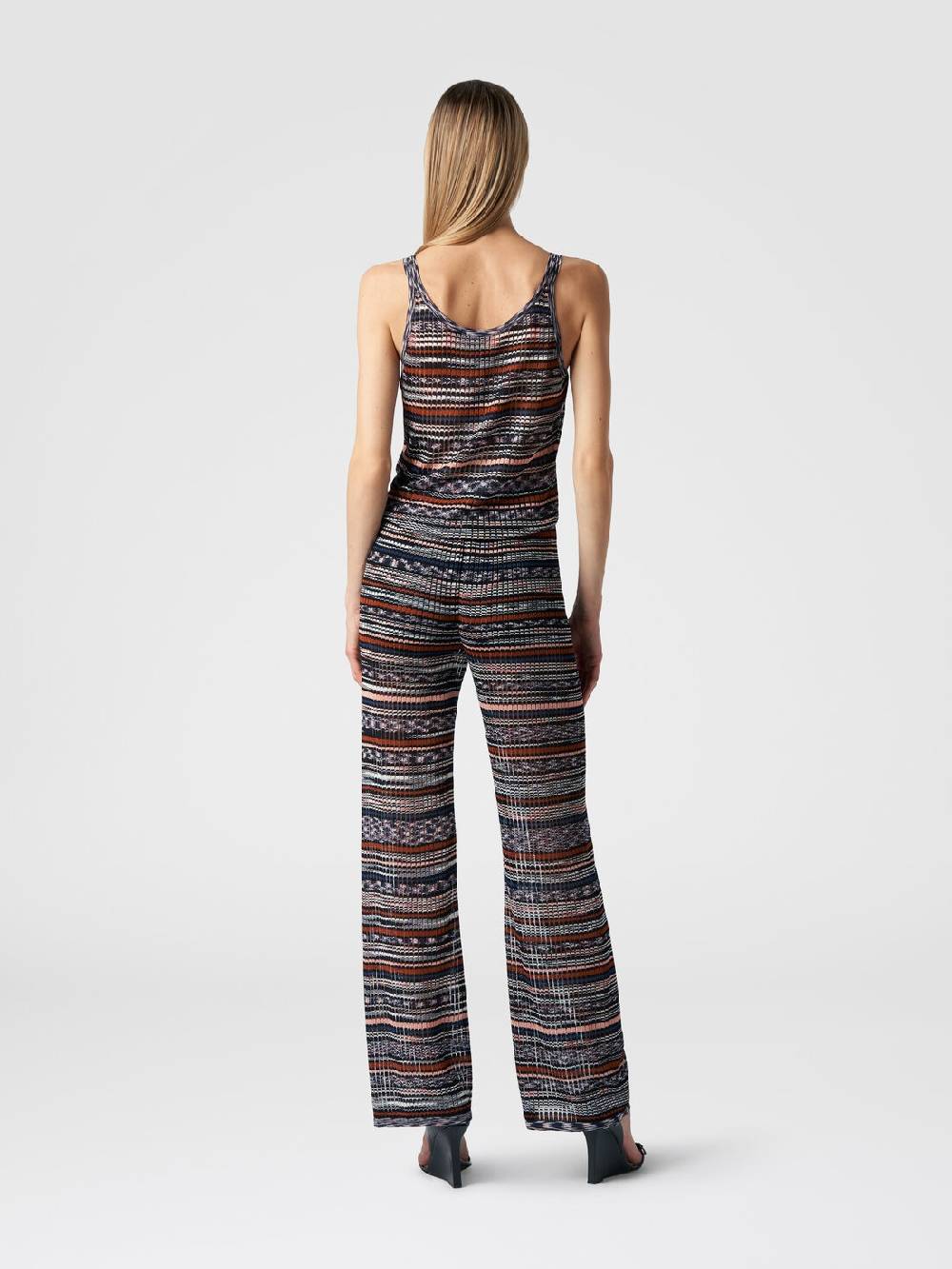 Missoni Canottiera in viscosa a costine fiammata Fino Al -60%