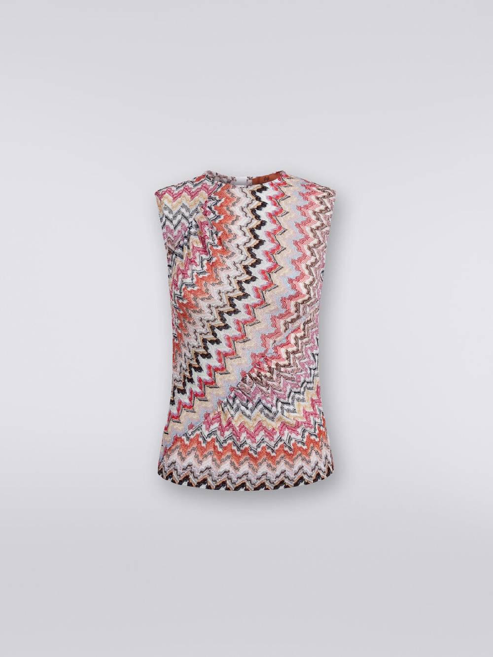 Missoni Canottiera girocollo zig zag con arricciature Shopping Online