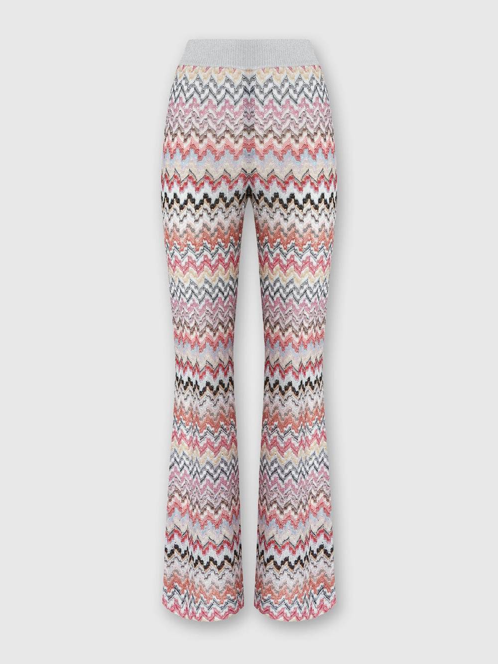 Missoni Pantaloni flare in misto viscosa lamé zig zag Affare Del Giorno