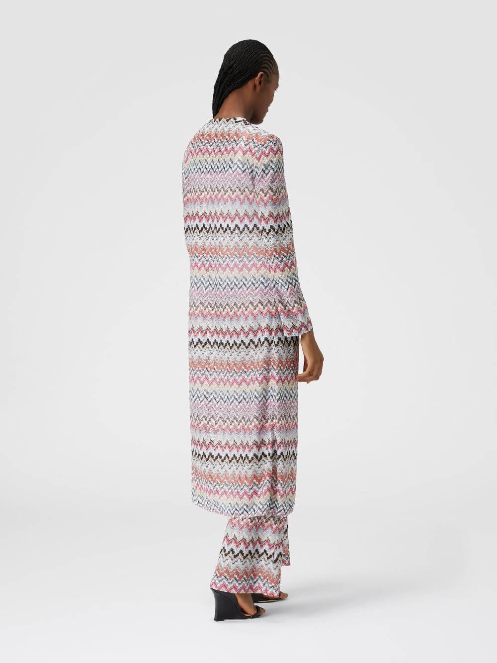 Missoni Pantaloni flare in misto viscosa lamé zig zag Affare Del Giorno