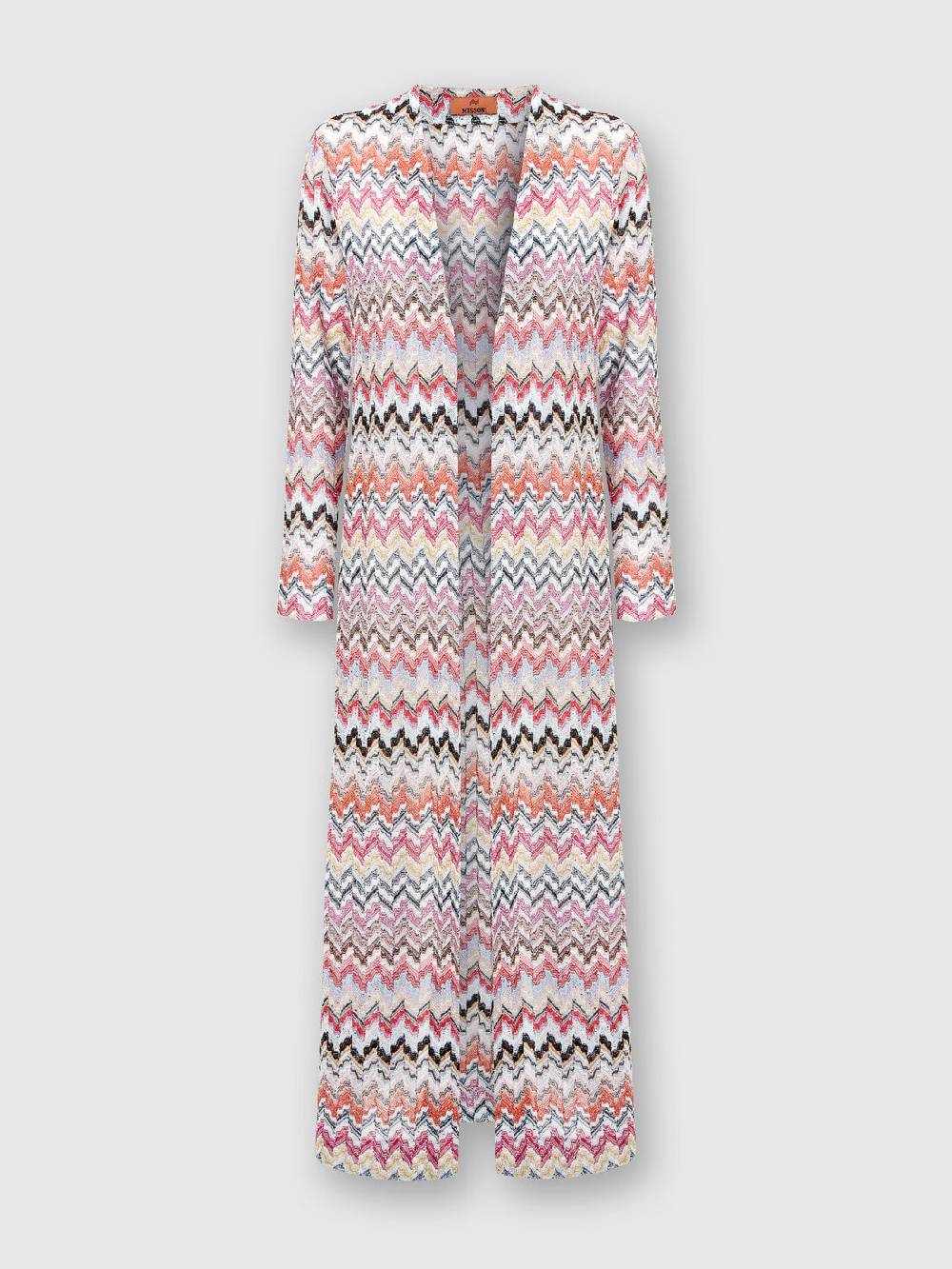 Missoni Cardigan lungo in maglia lamé zig zag Prezzo Ridotto
