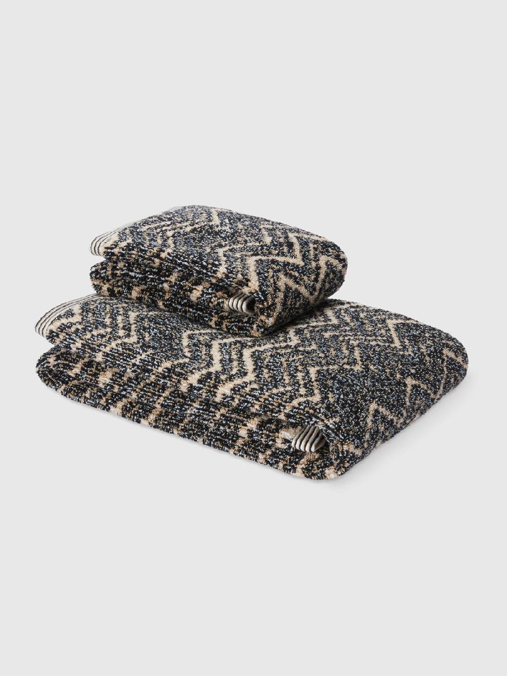 Missoni Set 2 pezzi di asciugamani da bagno Azul in spugna di cotone Presa