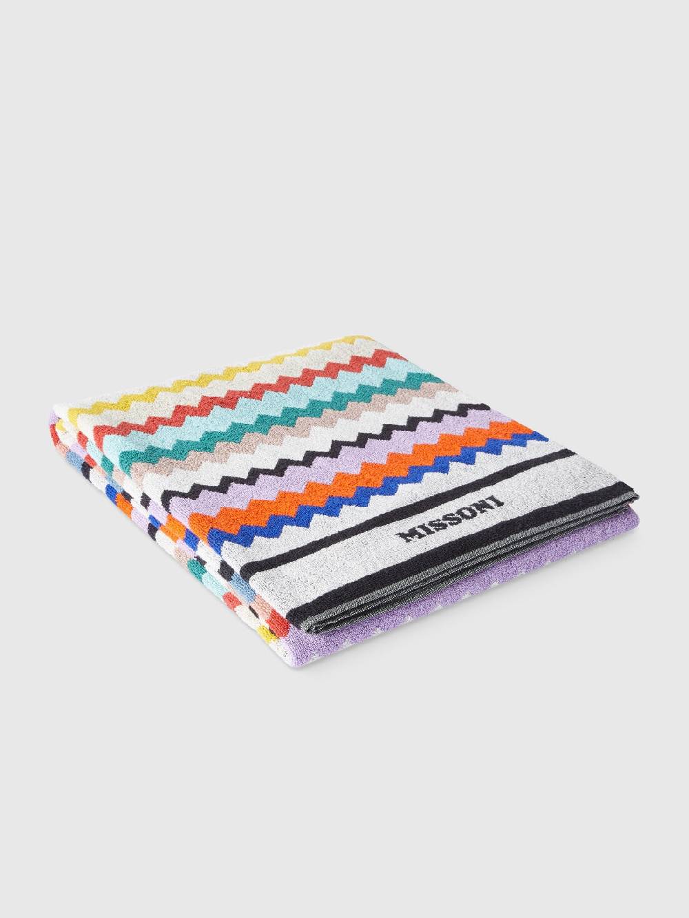 Missoni Telo mare 100x180 cm Riverbero in spugna di cotone zig zag Fino al 65% di sconto