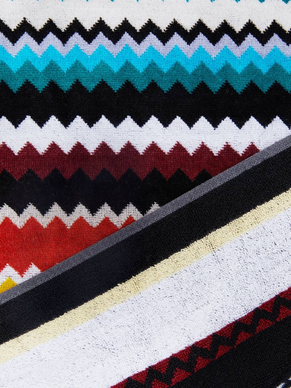 Missoni Telo mare 100x180 cm Curt in spugna di cotone zig zag Solo un giorno rimasto