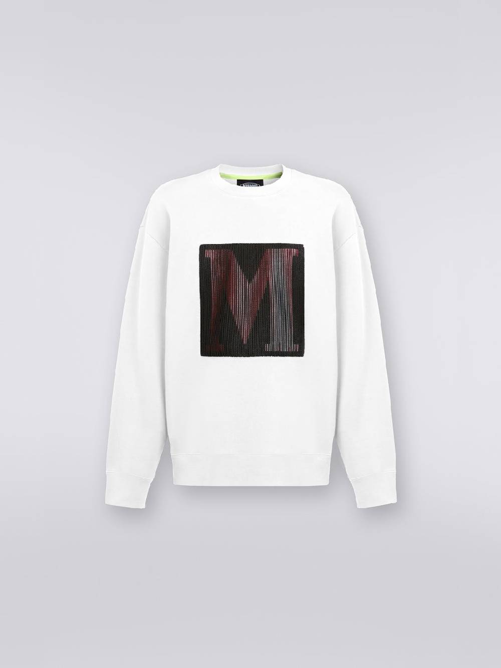 Missoni Felpa girocollo in cotone con macro-logo in collaborazione con Mike Maignan Duty-free