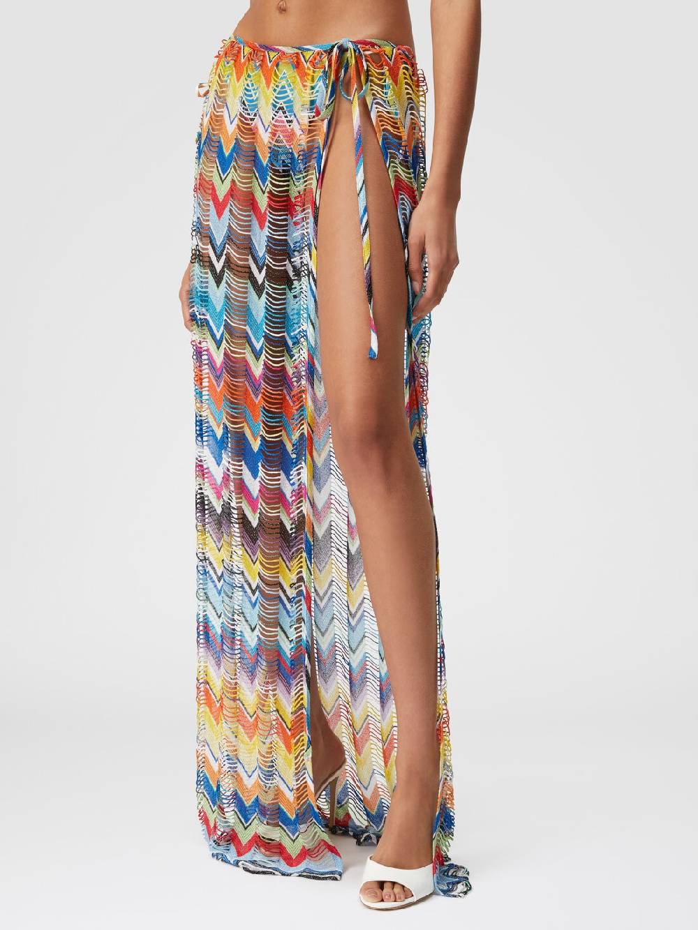 Missoni Gonna copricostume lunga a trama larga con lurex 50% di sconto per tempo limitato