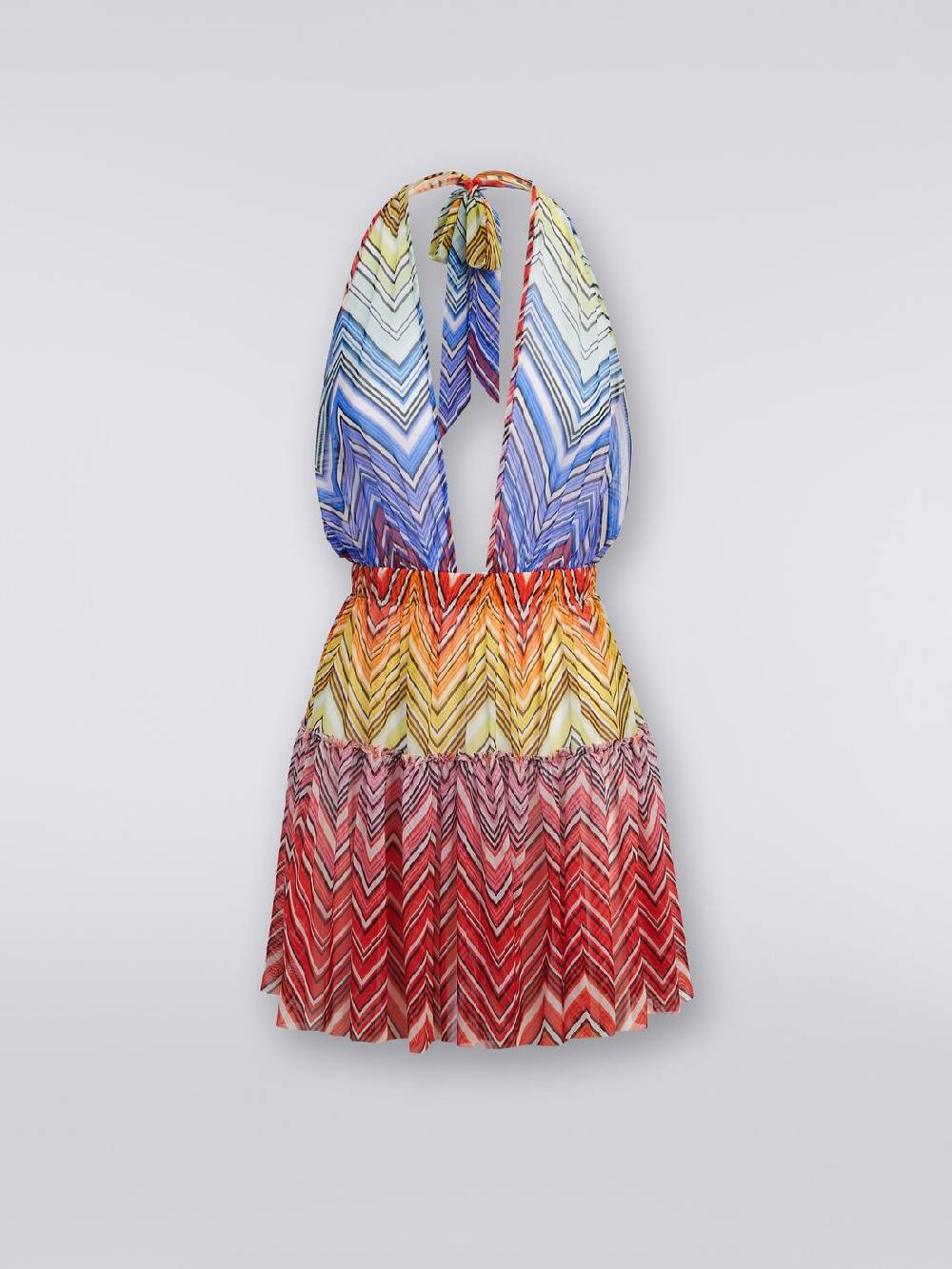 Missoni Copricostume corto in tulle stampa zig zag Sconti questo mese