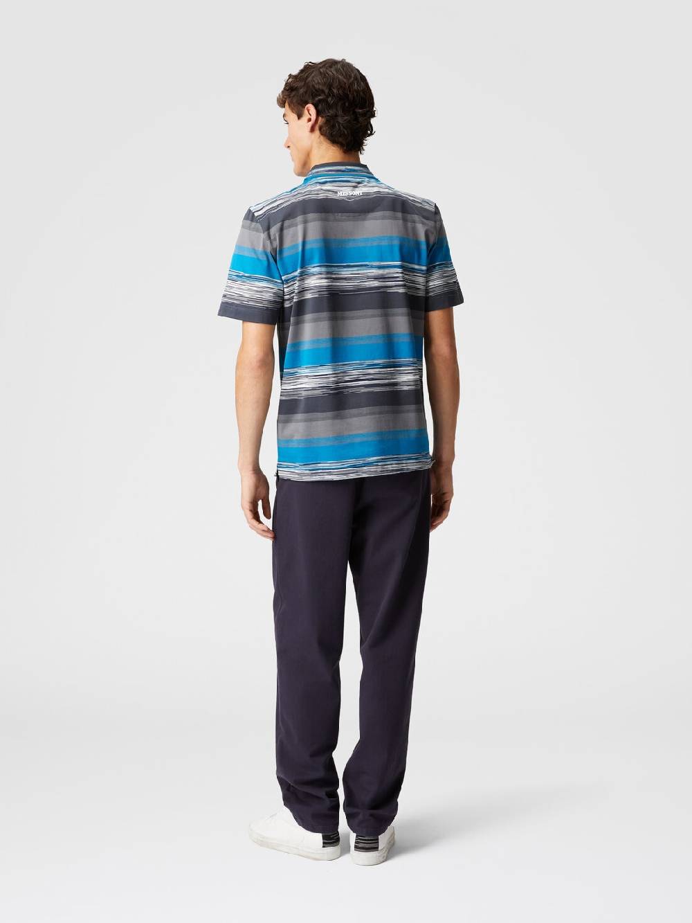 Missoni Polo in jersey di cotone a righe sfumate 2025