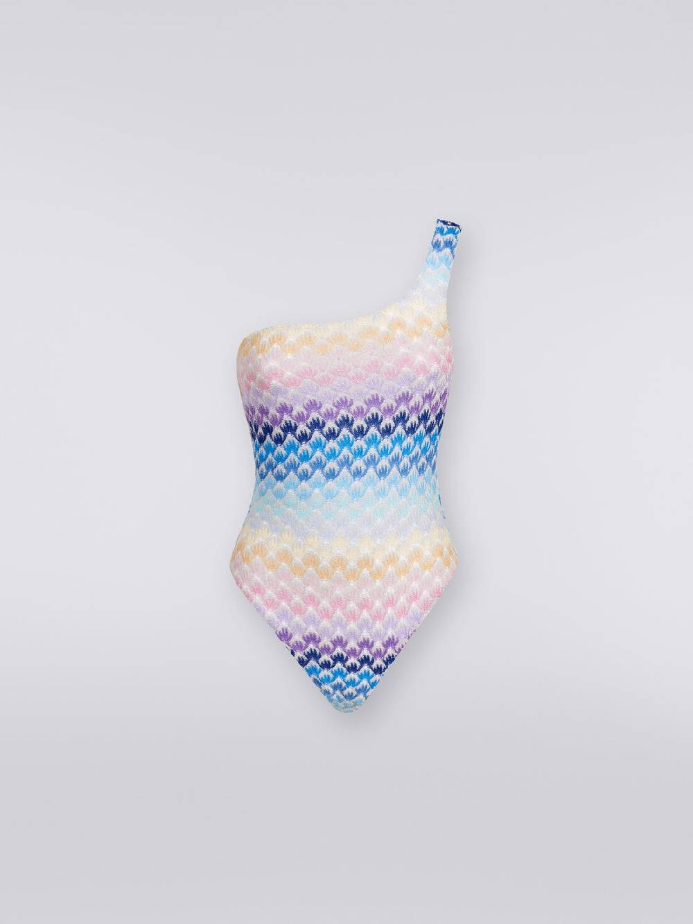 Missoni Costume intero monospalla effetto pizzo con lurex Qualità