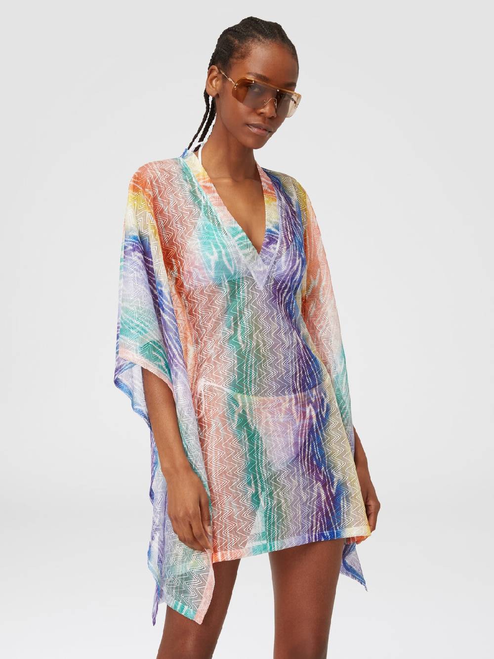 Missoni Caftano copricostume corto stampa tie-dye Soddisfazione Garantita