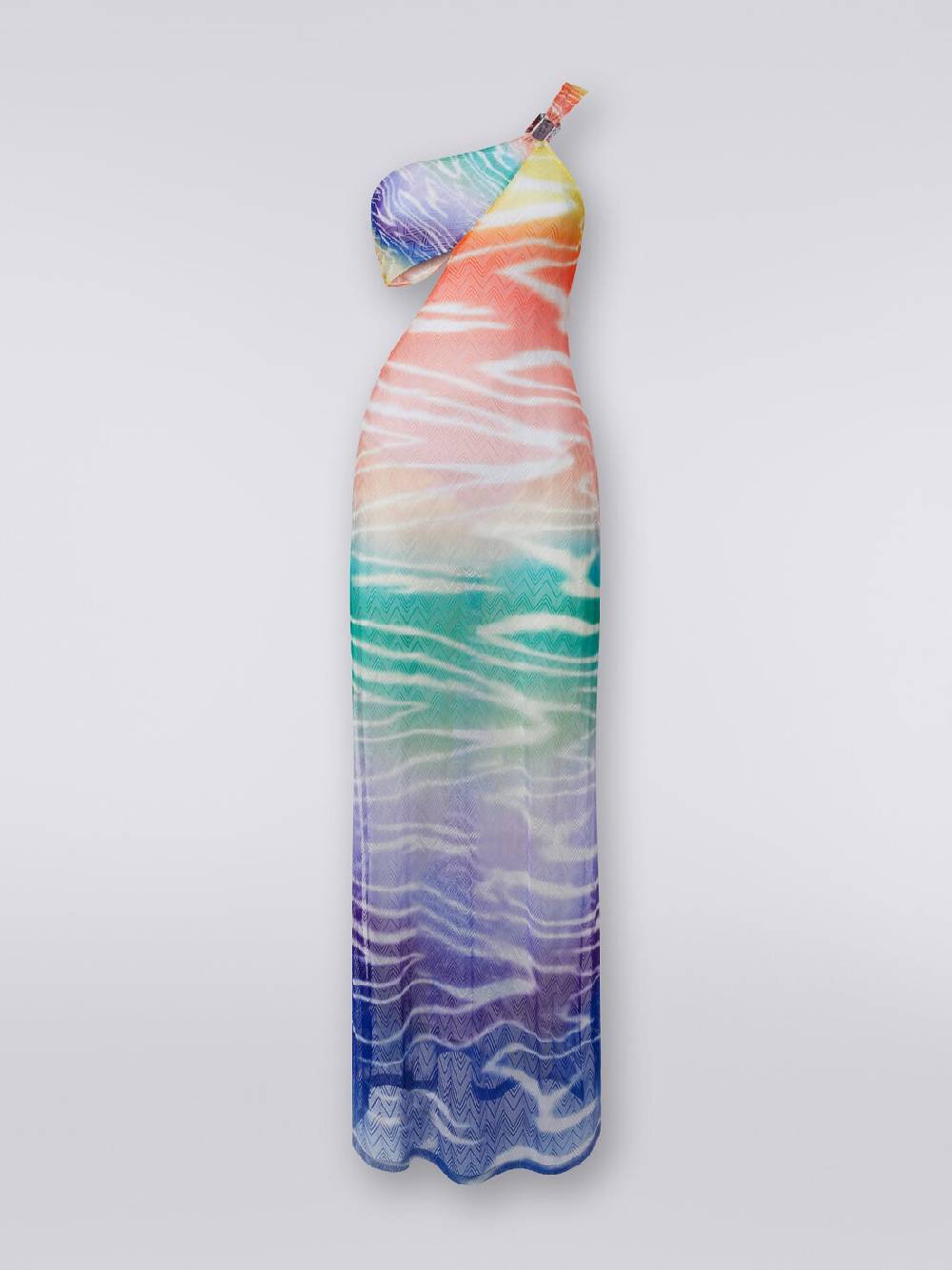 Missoni Abito copricostume lungo monospalla stampa tie-dye Acquista Ora
