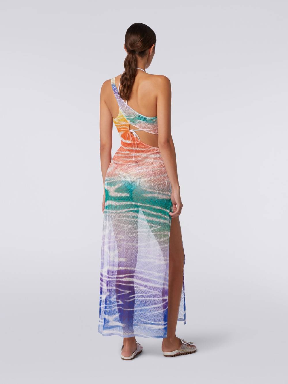 Missoni Abito copricostume lungo monospalla stampa tie-dye Acquista Ora