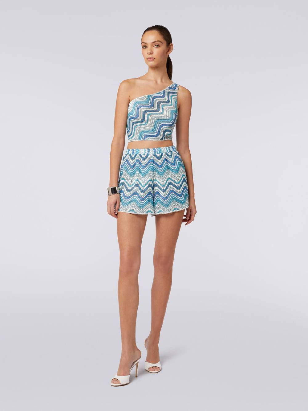 Missoni Top monospalla crochet con lurex Promozione Limitata