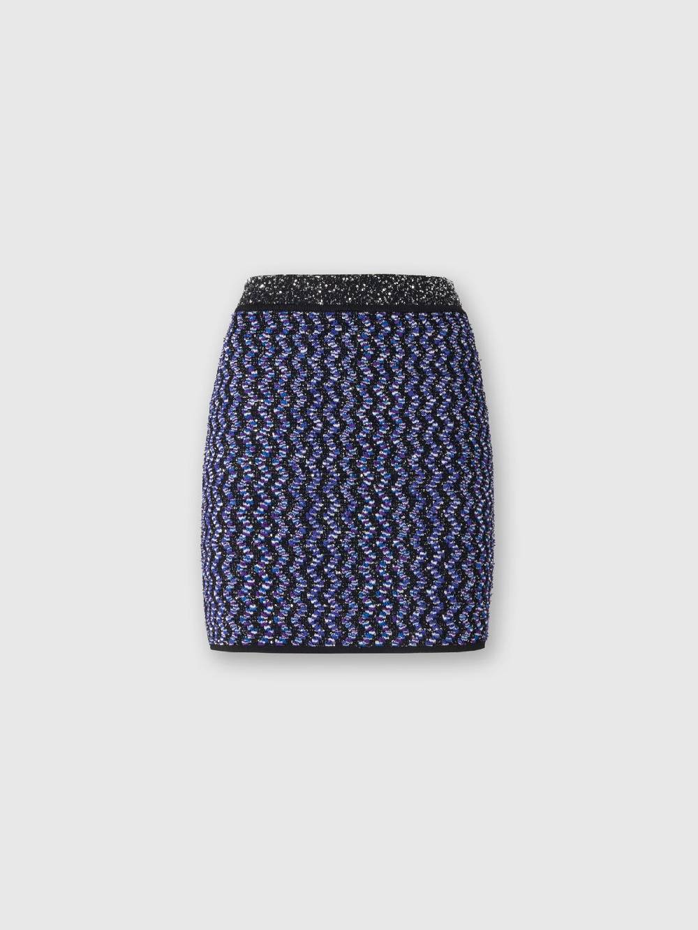 Missoni Minigonna con zig zag goffrato lamé Convenienza