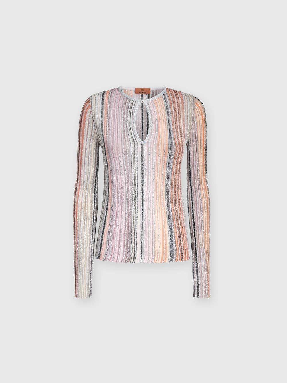 Missoni Maglia a costine parzializzate con paillettes Presa