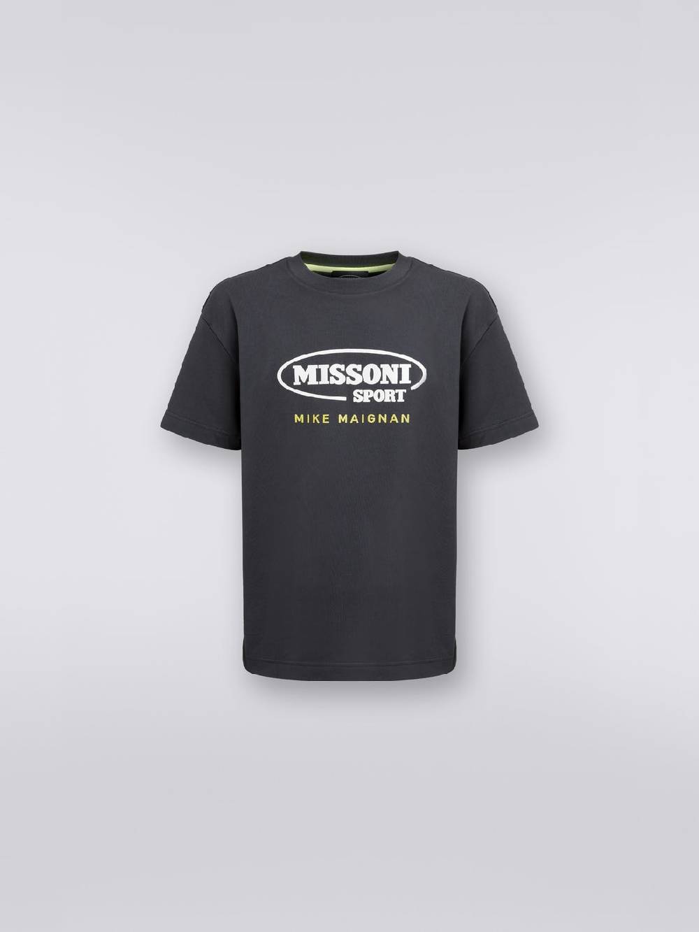 Missoni T-shirt girocollo in cotone con logo in collaborazione con Mike Maignan Online
