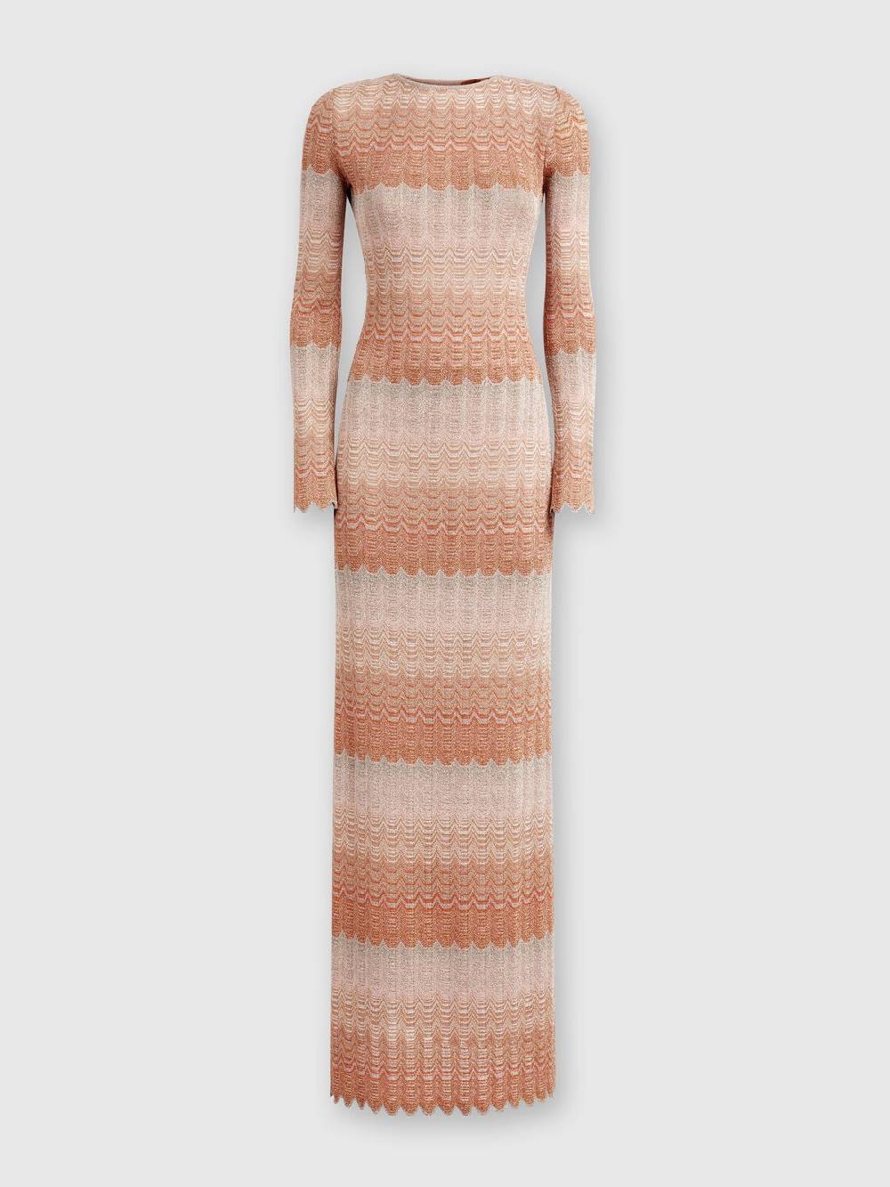 Missoni Abito lungo con motivo greca lamé Offerte