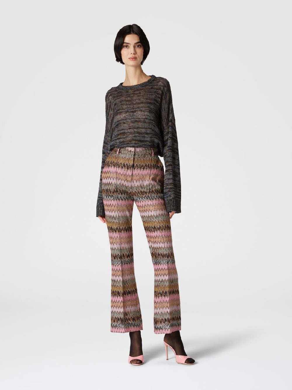 Missoni Pullover girocollo in viscosa, alpaca e lana Hotsell